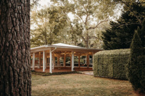 Side view of the pavilion at Country Villa Weddings and Events.